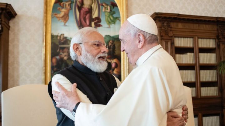 El papa Francisco recibió al premier de India