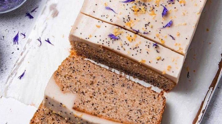 Budín vegano de limón con semillas de amapola