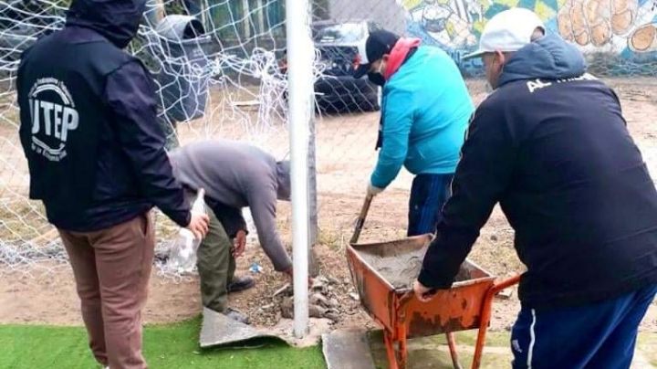 Saavedra: la Cooperativa del Barrio Mitre refaccionó una cancha pública