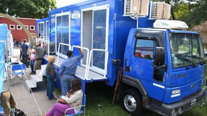 La clínica móvil del Movimiento Evita llegó a Villa Celina