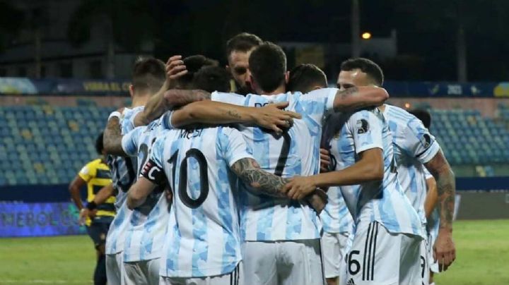 La Selección Argentina venció a Ecuador 3 a 0 y obtuvo su pase a semifinal