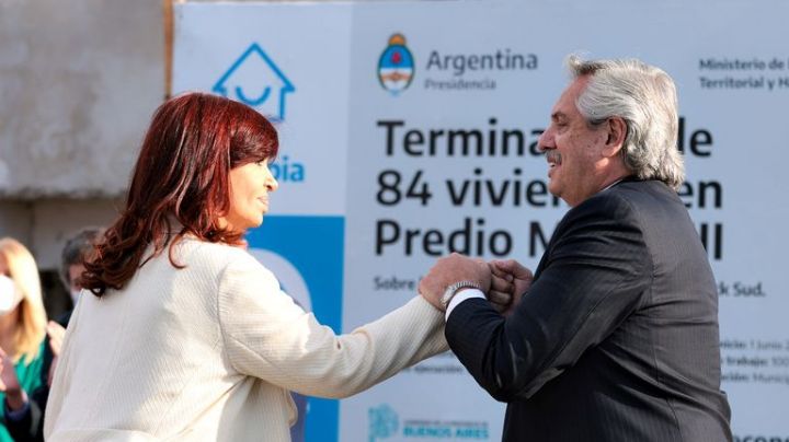 Cristina Fernández de Kirchner respaldó al presidente Alberto Fernández