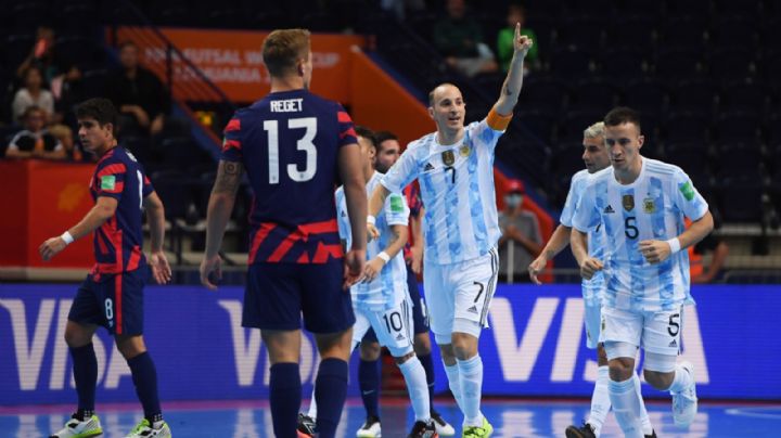 Mundial de fustal: Argentina empezó su camino al bicampeonato con goleada 11 a 0 contra EEUU