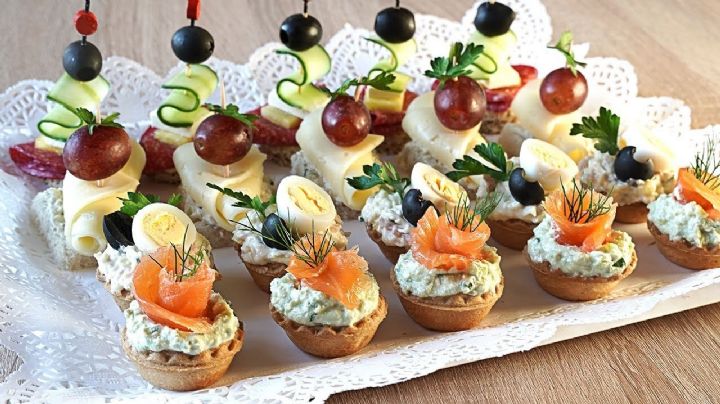 Receta de Canapés Navideños, 3 opciones para chuparse los dedos