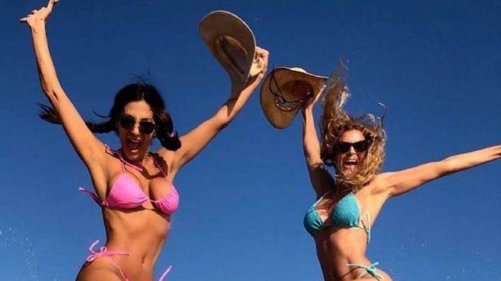 Vanina y Silvina Escudero celebraron su reencuentro al sol, con baile y en Microbikini