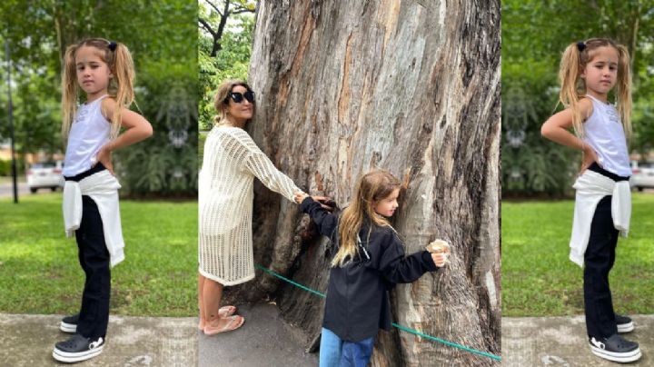 Fernanda Callejón y su hija de paseo por Buenos Aires