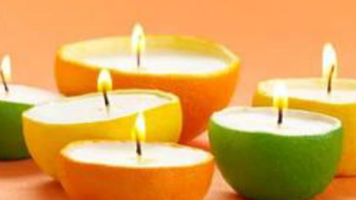 Te contamos cómo hacer velas con cáscara de naranja