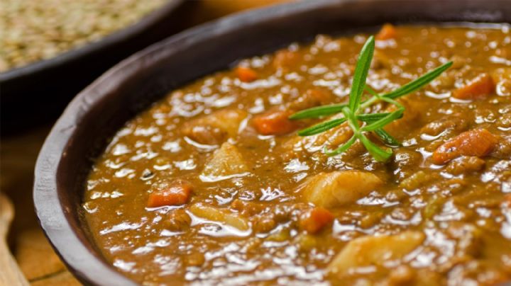 Receta culinaria: Guiso de lentejas con curry