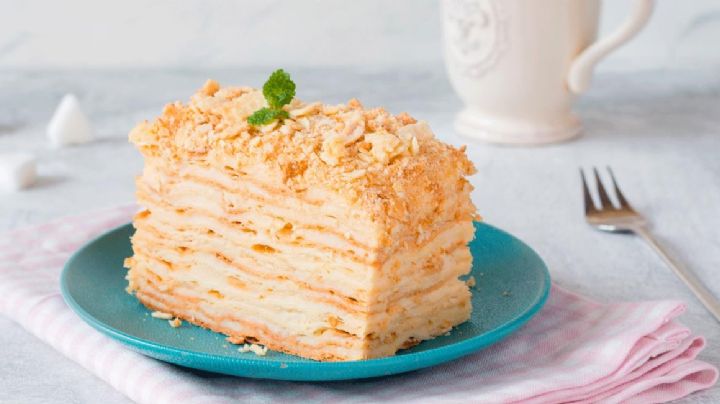 Sin horno y con solo dos ingredientes aprende a preparar la deliciosa receta de tarta Napoleón