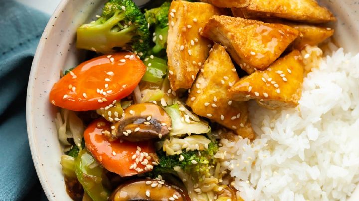 Receta vegana: salteado de verduras con tofu, delicioso y super nutritivo