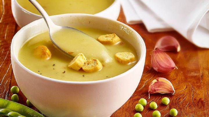 Sopa de arvejas, una receta con 2 ingredientes