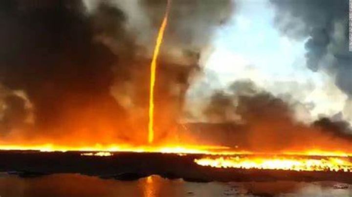 Insólito: un tornado de fuego causó sorpresa y preocupación en California