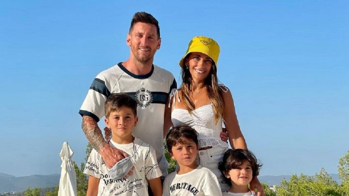 Un día de familia para Lionel Messi y Antonella Roccuzzo