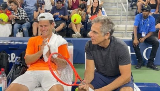En la previa del US Open, Diego Schwartzman y Ben Stiller protagonizaron un divertido momento