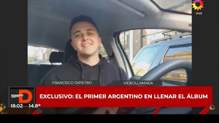 Fabián Doman entrevistó al primer argentino en completar el álbum del mundial Qatar 2022