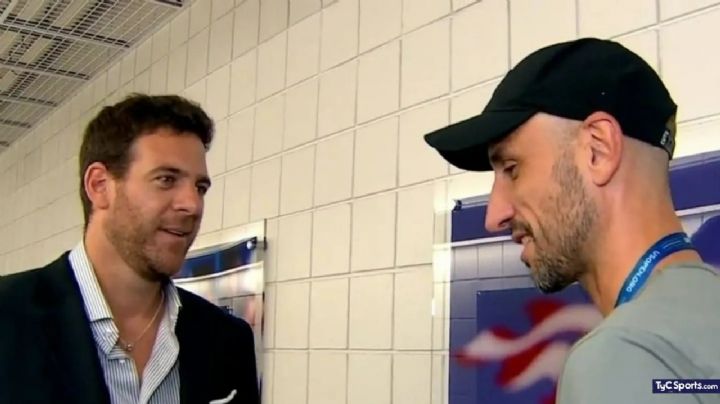 Juan Martín Del Potro, el guia de lujo de Manu Ginóbili en el US Open