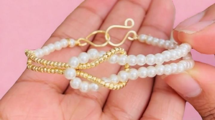 Cómo hacer una pulsera con perlas y alambre, una idea de manualidades que no te puedes perder