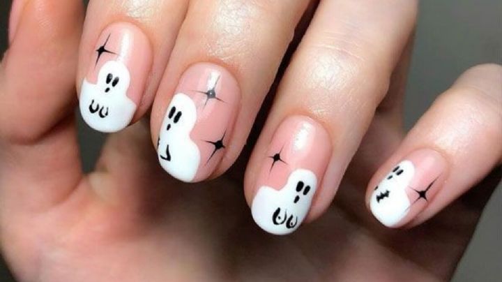 Ghost nails, 7 diseños de uñas con fantasmas para inspirarte el próximo Halloween