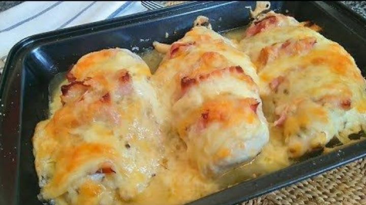 Pechuga de pollo rellena, la receta ideal para resolverte la cena