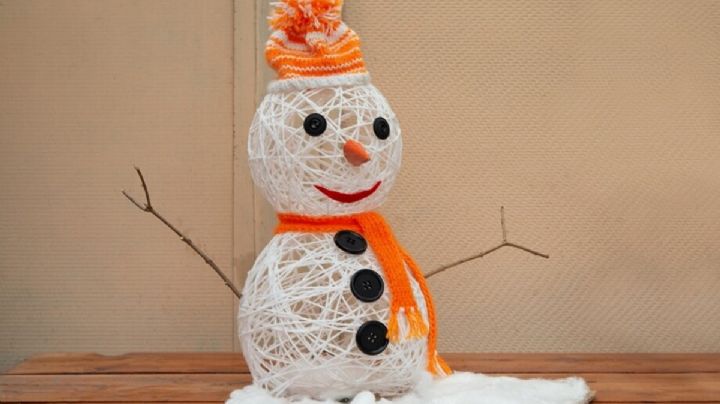 Decoración de Navidad: descubre cómo hacer un muñeco de nieve de forma fácil y económica