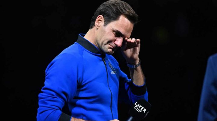 A Roger Federer lo desbordó la emoción y no pudo contener las lágrimas