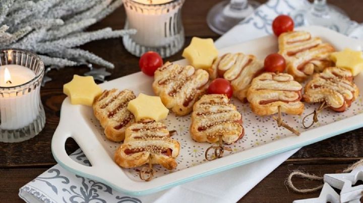Comenzá a palpitar la Navidad con esta receta de arbolitos de hojaldre, jamón y queso
