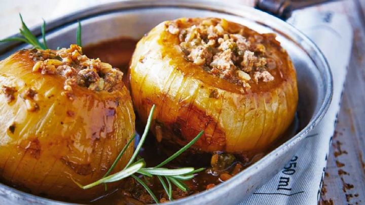 Cebolla rellena, una receta fácil, económica, rendidora y súper deliciosa