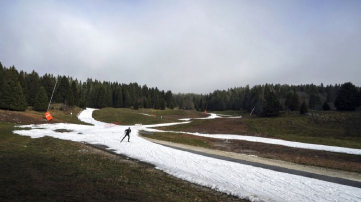 Tristísimo: el calentamiento global deja sin nieve una importante pista de esquí