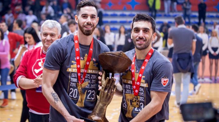 Facundo Campazzo y Luca Vildoza lo lograron con el Estrella Roja