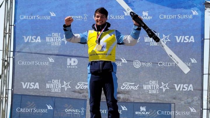 Tiziano Gravier, el hijo de Valeria Mazza obtiene otro importante logro para el Ski argentino