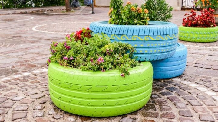 4 ideas creativas para renovar la decoración del hogar con tus viejos neumáticos