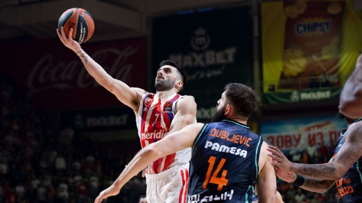 Facundo Campazzo eclipsó a Novak Djokovic en el triunfo del Estrella Roja