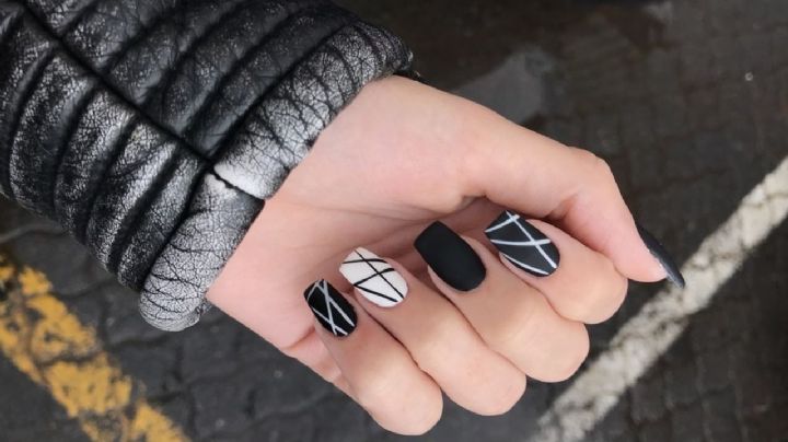 Nail Art: 7 diseños minimalistas en blanco y negro que puedes hacer tú misma