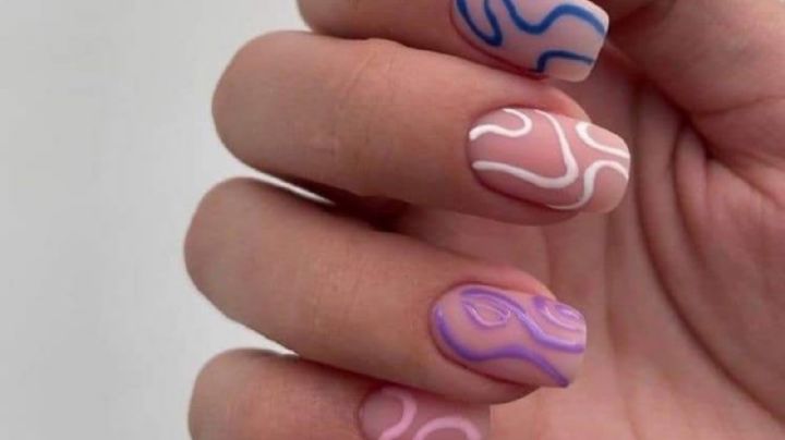 Funky nails,  diseños de uñas, inspirados en la década del 70