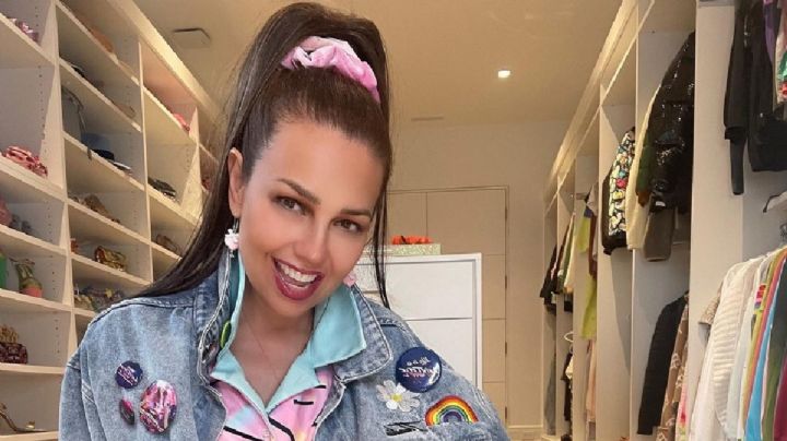 Thalía se probó el estilo Barbie con una microbikini y sorprendió con su impecable estado físico