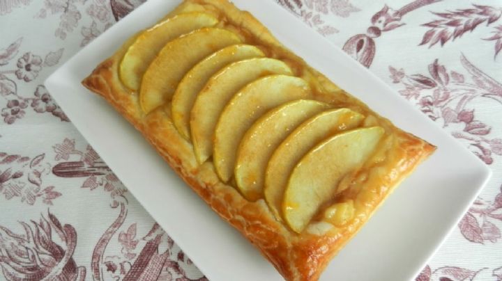 Hojaldre de manzana y crema pastelera, una receta fácil con un resultado irresistible