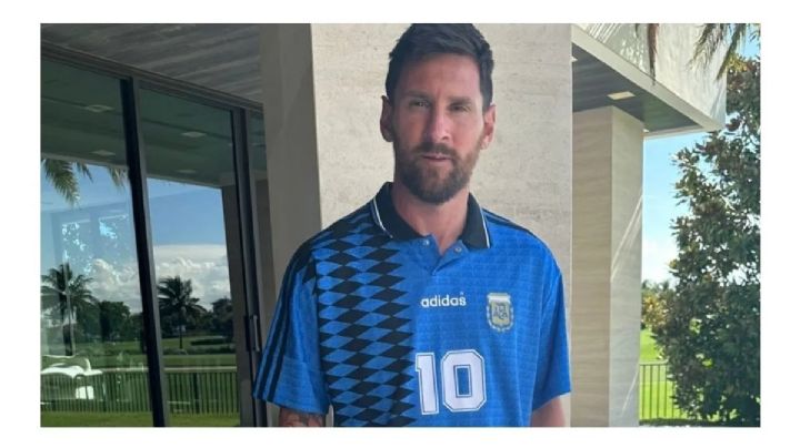 Lionel Messi sorprendió con un inesperado homenaje a Diego Maradona