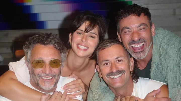 Fito Páez, Nathy Peluso y el Pocho Lavezzi juntos en Ibiza