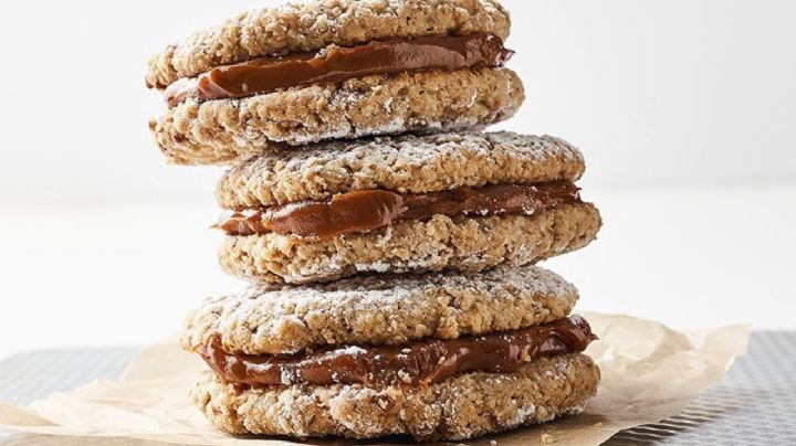 Alfajor de avena y dulce de leche, una receta ideal para las tardes de mate