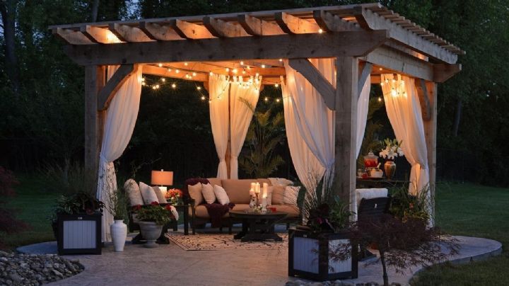 Dale un estilo propio a tu pérgola de jardín con estos consejos de decoración