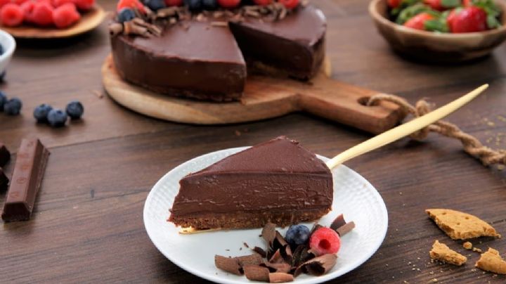 Tarta de chocolate, una receta sin azúcar, sin huevo y sin gluten