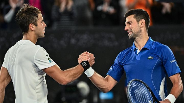 El sueño de Tomás Etcheverry se topó con Novak Djokovic