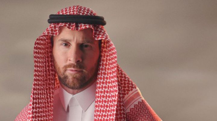 Lionel Messi sorprende como modelo en Arabia Saudita
