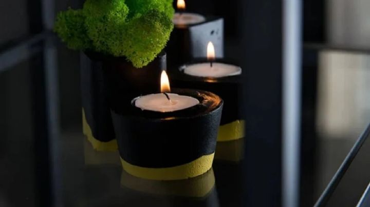 Recicla materiales y crea un bonito candelero para decorar tus ambientes