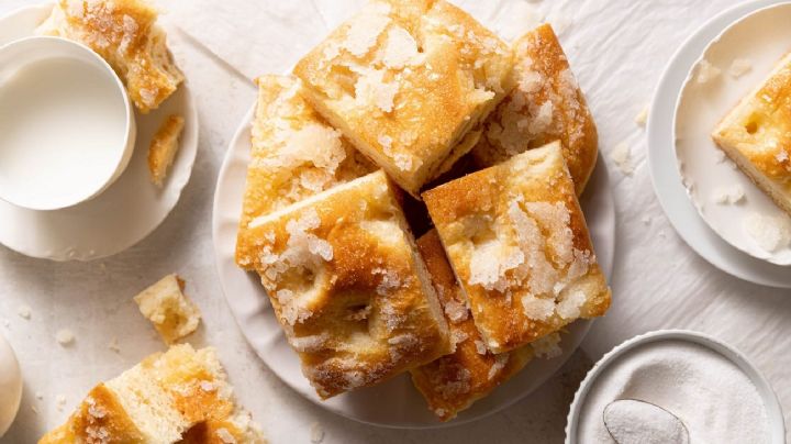 Te presentamos la receta del Butterkuchen, un pastel de mantequilla alemán que te hará agua la boca