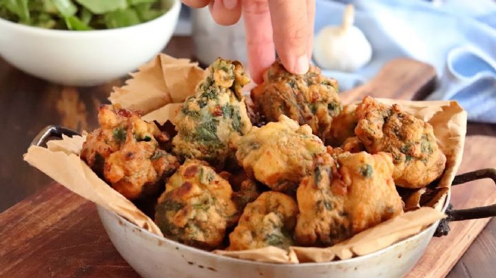 Receta de buñuelos de espinaca con parmesano: una delicia que te sorprenderá