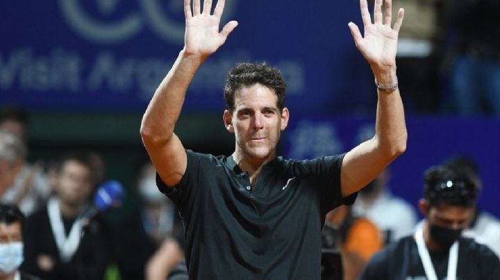 Juan Martín Del Potro emocionó en el Lawn Tenis