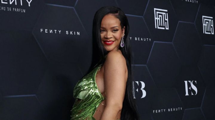Rihanna mostró un look embarazada en el París Fashion Week