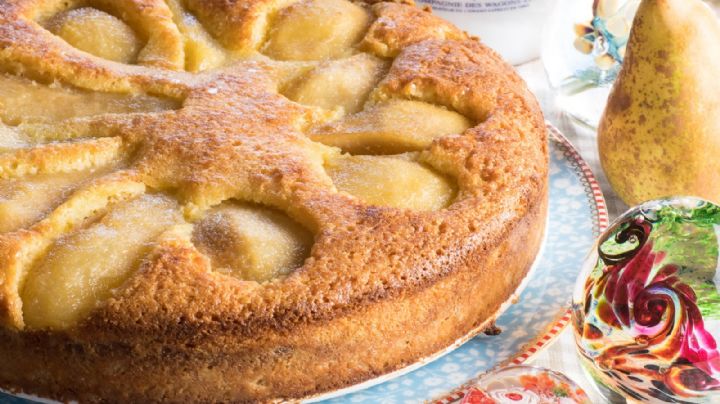 Receta dulce: tarta de peras y almendras, un postre deliciosos y natural