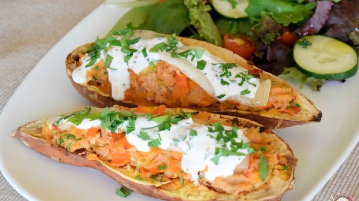 Batatas rellenas, una receta económica y saludable